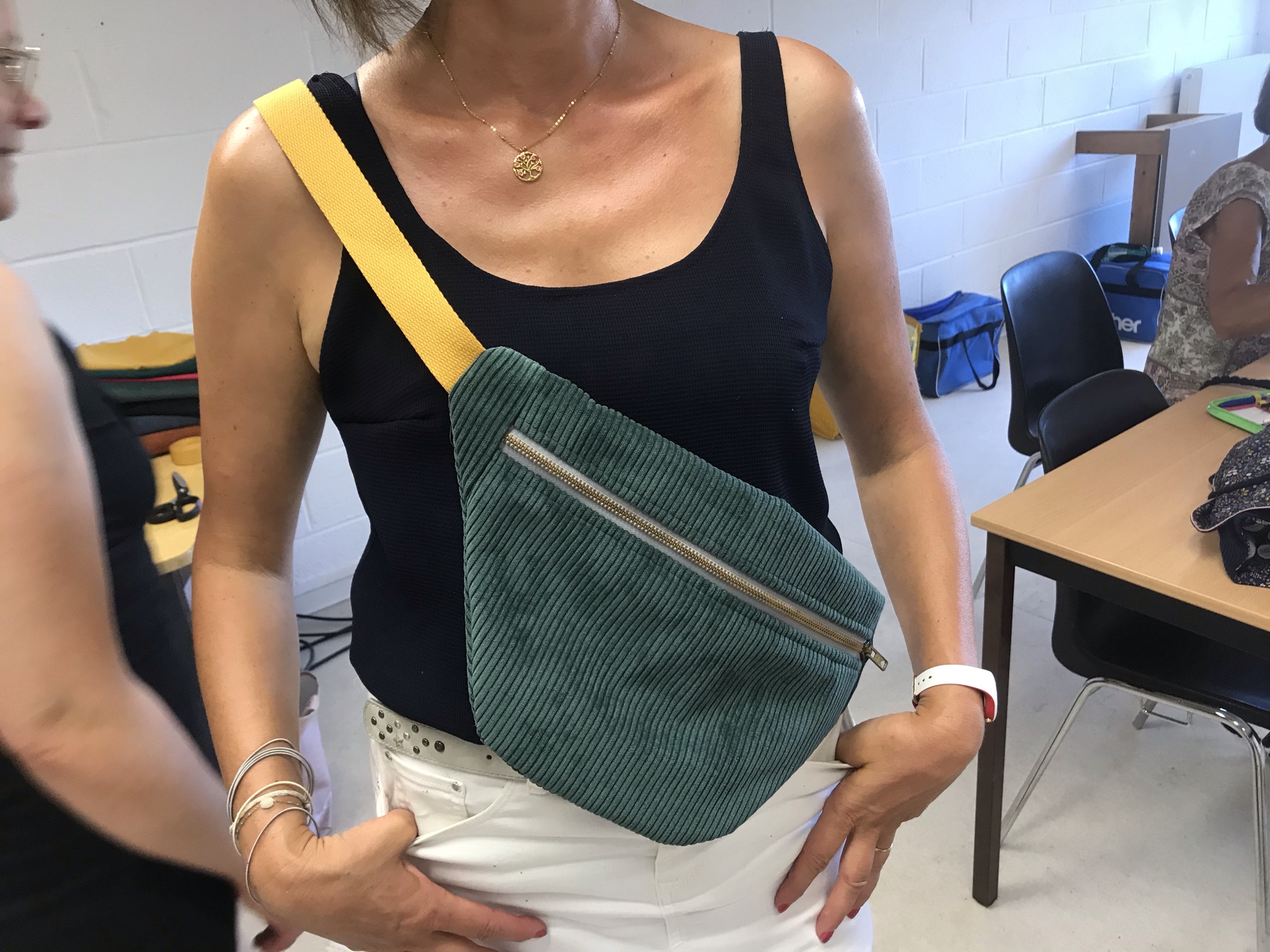 Atelier couture au central à fourmies - Création d'un sac banane avec fil'ambule